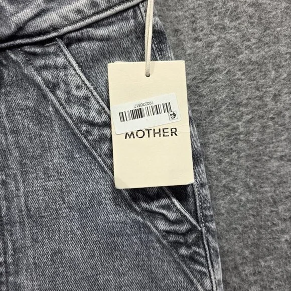 Mother Jeans Womens 23 Gray High Rise Zip Pocket Ankle Cargo Shadow Dancing